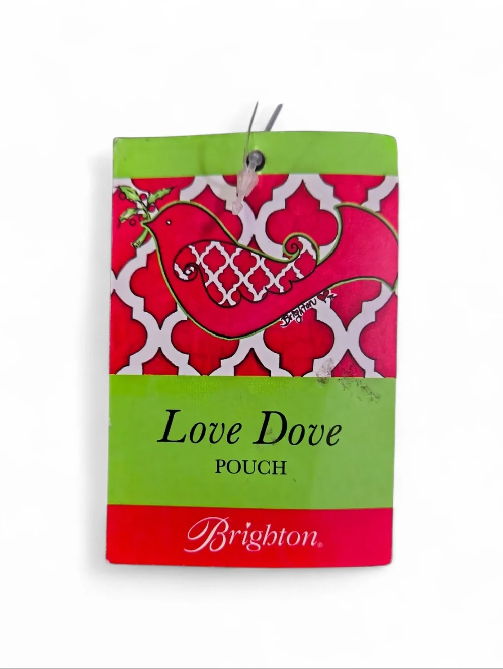 Brighton Love Dove Crossbody Pouch Holiday Canvas Bag NWT Dove Print